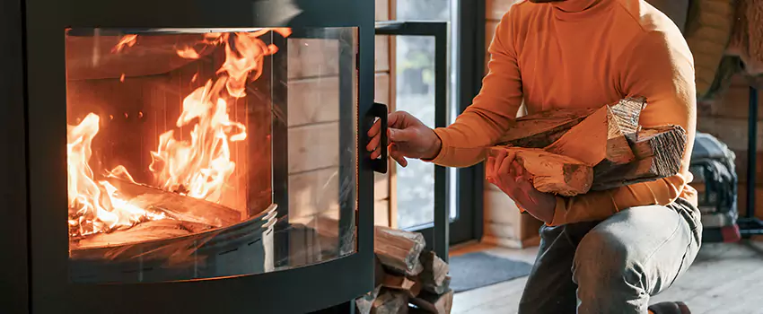 Residential Fireplace Ceramic Glass Installation in Saint-Paul, QC