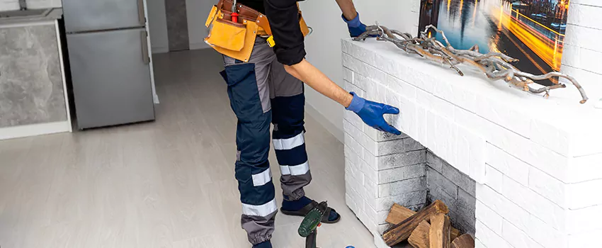 Outdoor Fireplace Restoration in Saint-Paul, Quebec