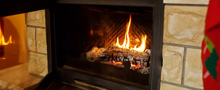 Commercial Prefabricated Fireplace Replacement in Saint-Paul, Quebec