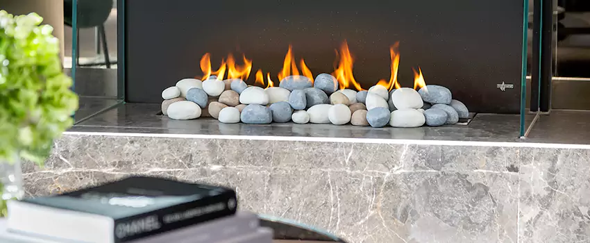Double-Height Fireplace Design Refurbishment in Saint-Paul, Quebec
