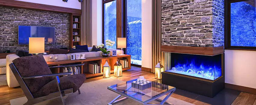 Dynamic Flame Color Fireplace Installation in Saint-Paul, QC