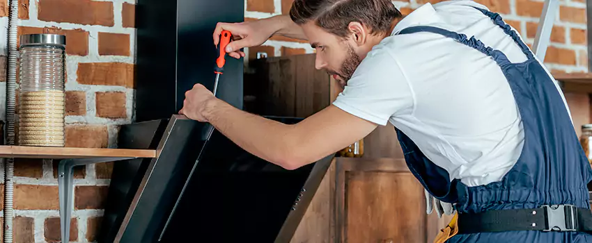 Old Rusted Metal Fireplace Repair And Replacement in Saint-Paul, QC